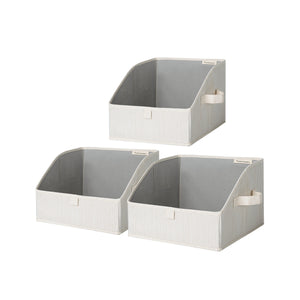 Closet Storage Bins, Trapezoid Storage Box, 3-Pack