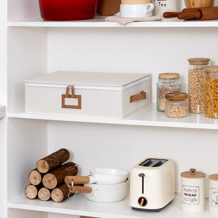 StorageWorks Hard Shell China Storage Boxes for Dishes, Plates and Mugs