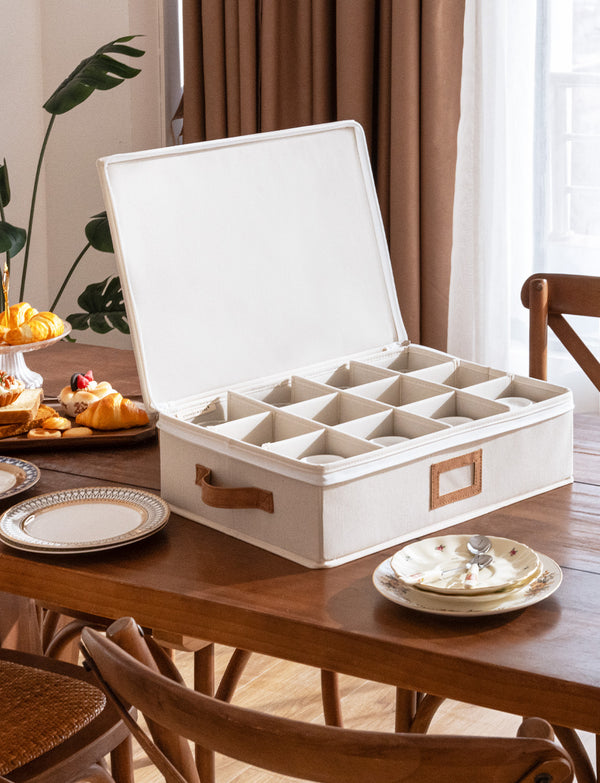 Hard Shell China Storage Boxes for Dishes, Plates and Mugs