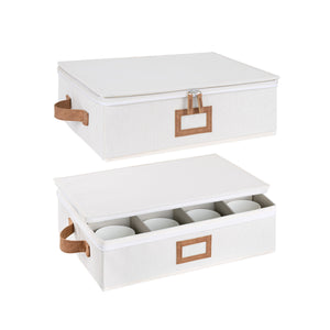 Hard Shell China Storage Boxes for Dishes, Plates and Mugs