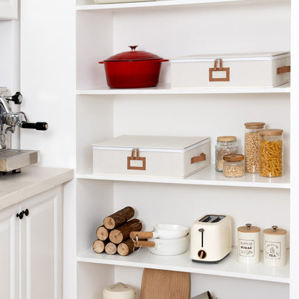 StorageWorks Hard Shell China Storage Boxes for Dishes, Plates and Mugs