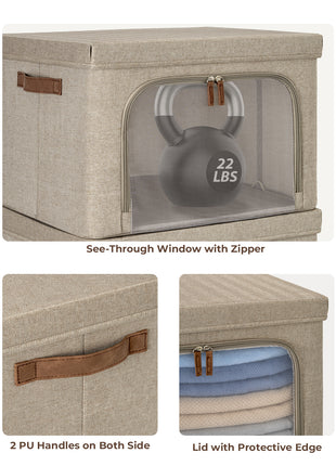 Decorative Storage Boxes with Clear Window