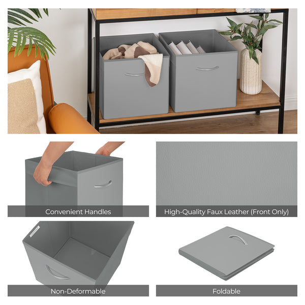 Storage Cube Bins with Handle