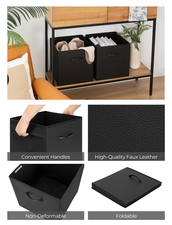 Storage Cube Organizer Baskets, 4-Pack