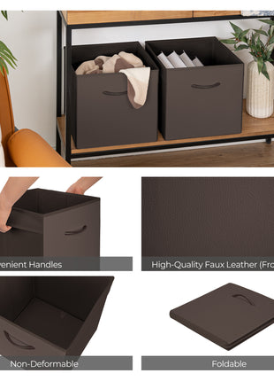 Storage Cube Bins with Handle