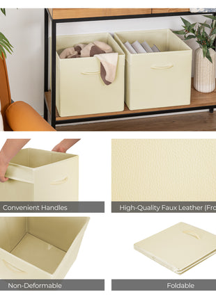 Storage Cube Bins with Handle