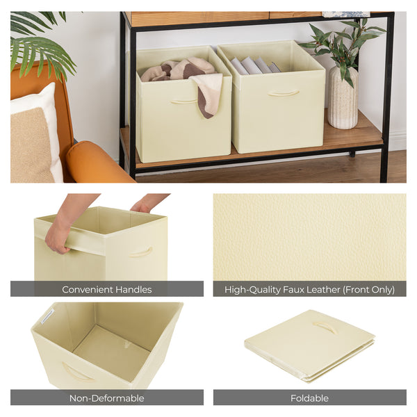 Storage Cube Bins with Handle