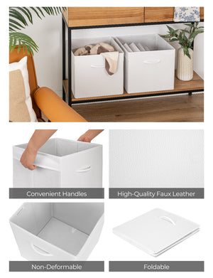 Storage Cube Organizer Baskets, 4-Pack