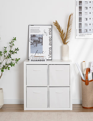 Storage Cube Organizer Baskets, 4-Pack