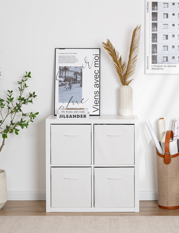 Storage Cube Organizer Baskets, 4-Pack