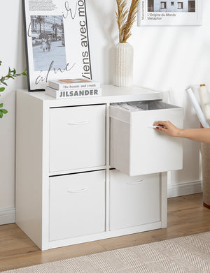 Storage Cube Organizer Baskets, 4-Pack