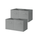 Storage Cube Bins with Handle, 4-Pack