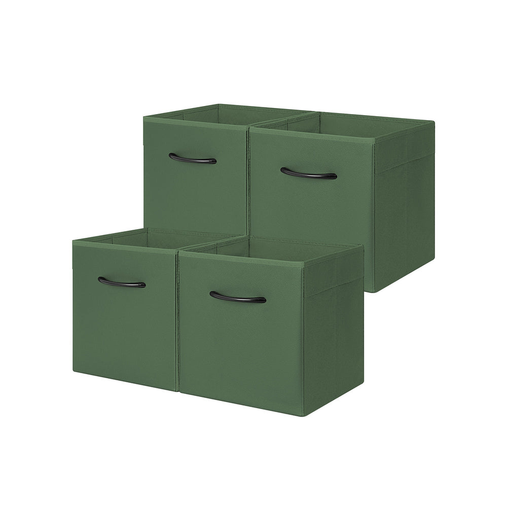 Storage Cube Bins with Handle, 4-Pack