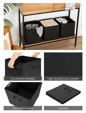 Storage Cube Organizer Baskets, 4-Pack