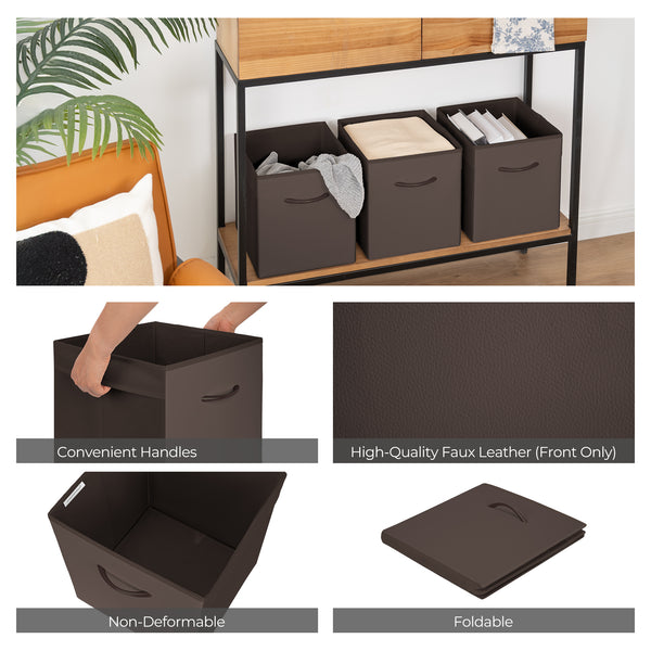 Storage Cube Bins with Handle