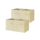 Storage Cube Bins with Handle, 4-Pack
