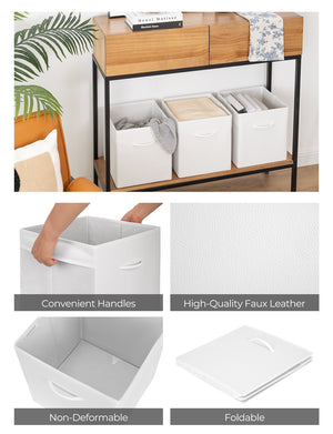 Storage Cube Organizer Baskets, 4-Pack