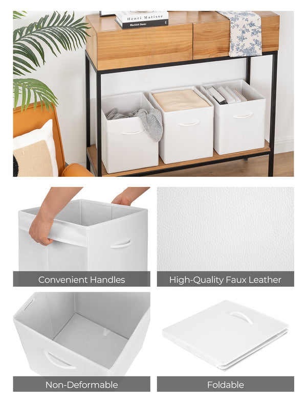 Storage Cube Organizer Baskets, 4-Pack