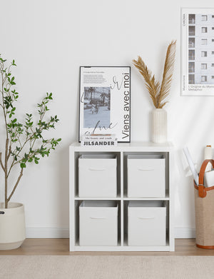 Storage Cube Organizer Baskets, 4-Pack