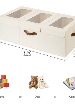 Large Toy Storage Bin with Lids