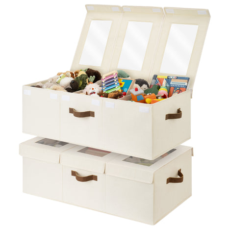 Large Toy Storage Bin with Lids