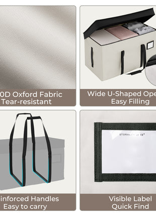 1/2/3 Packs  Extra Large Oxford Fabric Moving Bags