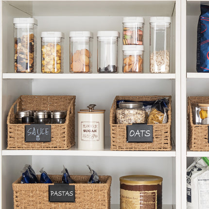 StorageWorks Storage Baskets for Organizing, Wicker Baskets with Built-in Handles, 2 Pack