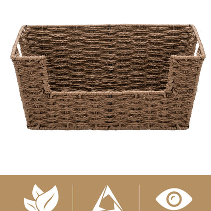 StorageWorks Wicker Pantry Baskets for Storage, 2 Pack