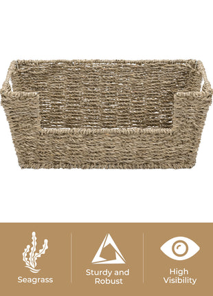 Wicker Pantry Baskets for Storage, 2 Pack