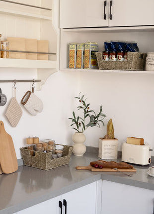 Wicker Pantry Baskets for Storage, 2 Pack