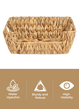 Wicker Pantry Baskets for Storage, 2 Pack
