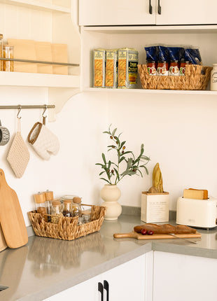 Wicker Pantry Baskets for Storage, 2 Pack