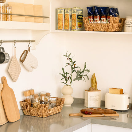 StorageWorks Wicker Pantry Baskets for Storage, 2 Pack