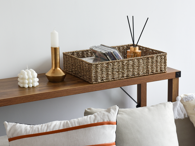 Handwoven Wicker Baskets for Organizing, Toilet Paper Basket, 2 Pack