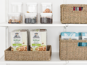 Large Seagrass Tray for Bathroom, 2 Pack