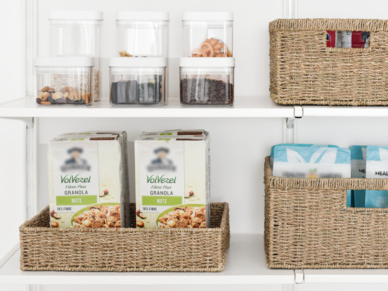 Handwoven Wicker Baskets for Organizing, Toilet Paper Basket, 2 Pack