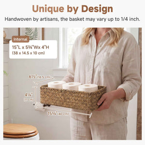 Seagrass Toilet Paper Basket, Handwoven, 2-Pack (Copy)
