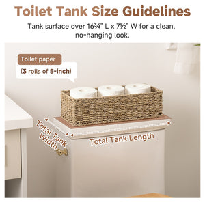 Seagrass Toilet Paper Basket, Handwoven, 2-Pack