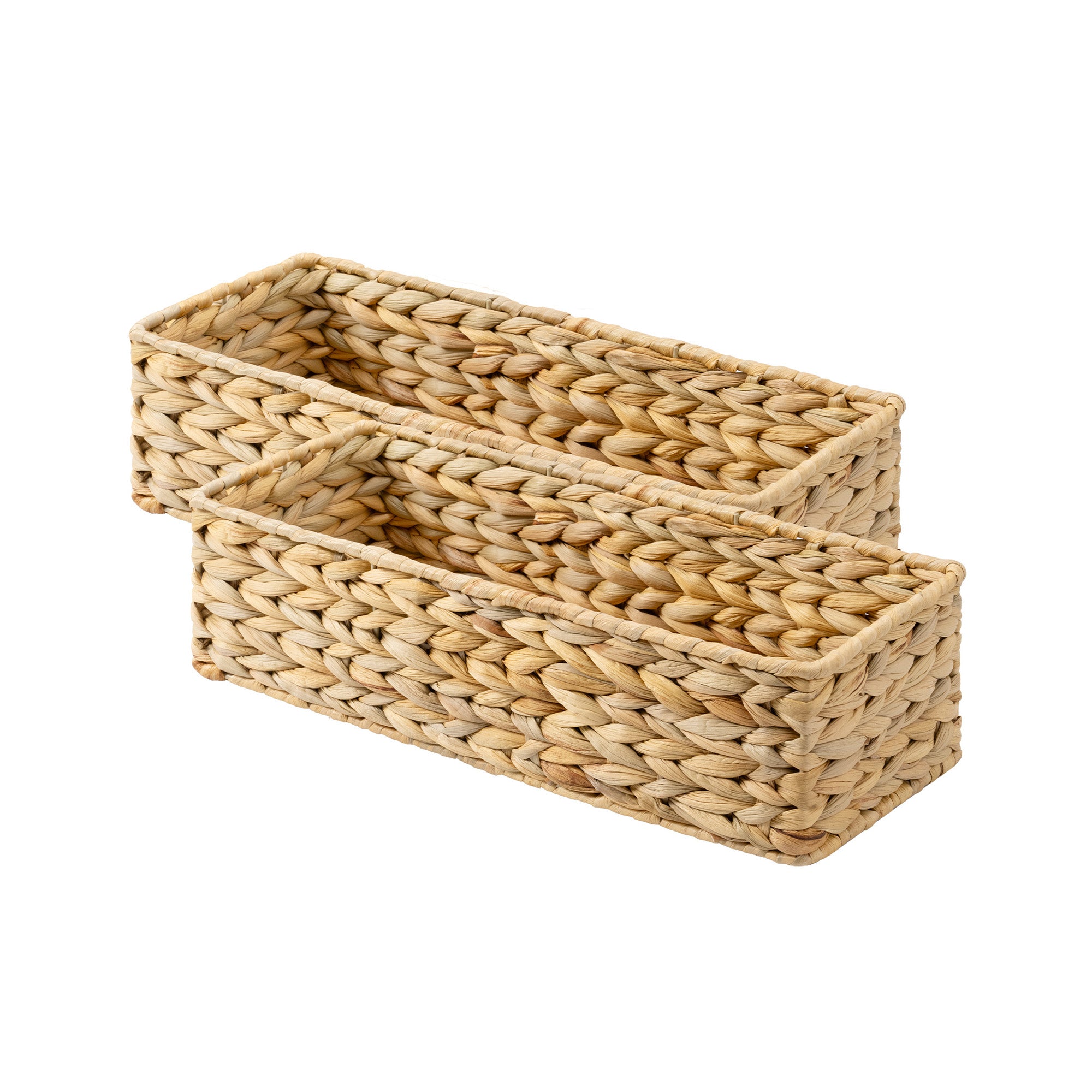 Water Hyacinth Toilet Paper Basket, Handwoven, 2-Pack | STORAGEWORKS