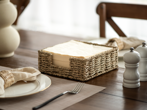 Napkin Holder for Table, Seagrass, 1 Pack
