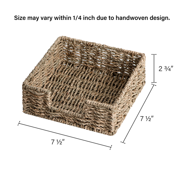 Napkin Holder for Table, Seagrass, 1 Pack