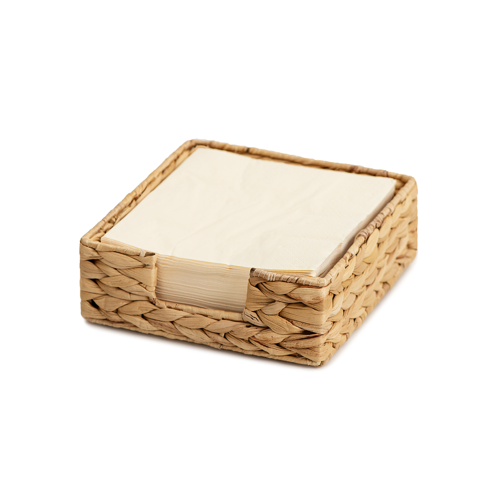 Napkin Holder for Table, Water Hyacinth, 1 Pack