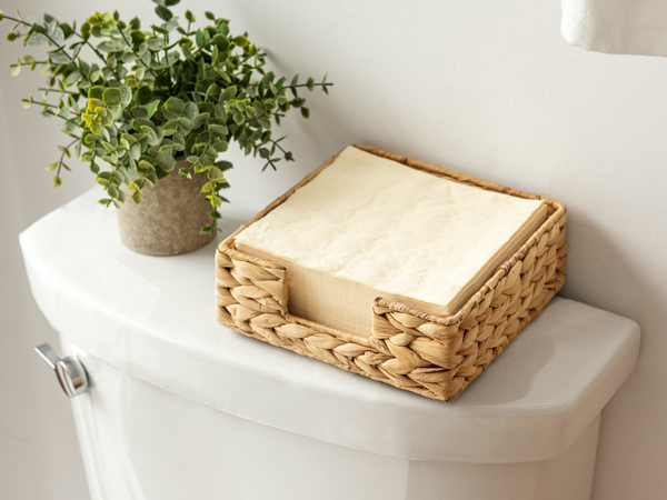 Napkin Holder for Table, Water Hyacinth, 1 Pack