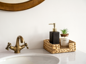 Napkin Holder for Table, Water Hyacinth, 1 Pack