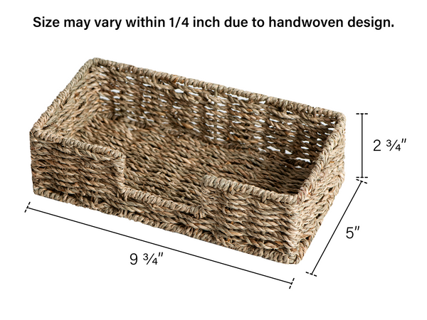 Napkin Holder for Table, Seagrass, 1 Pack