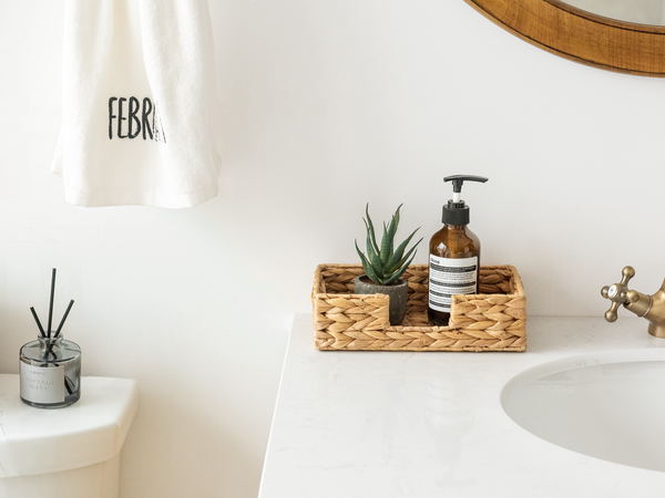 Napkin Holder for Table, Water Hyacinth, 1 Pack