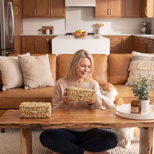 Wicker Basket with Lid,  Extra Small (Copy)
