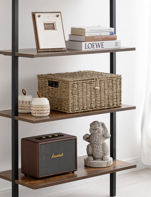 Wicker Basket with Lid and  Built-in Handles, Storage Basket for Organizing