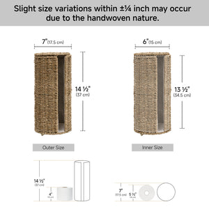 Free Standing Toilet Paper Holder, 3 Rolls of Toilet Tissue Storage