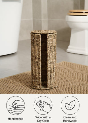 Free Standing Toilet Paper Holder, 3 Rolls of Toilet Tissue Storage